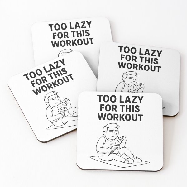 Item preview, Too Lazy for This Workout – Funny Fitness Parody designed and sold by jelonkaa.
