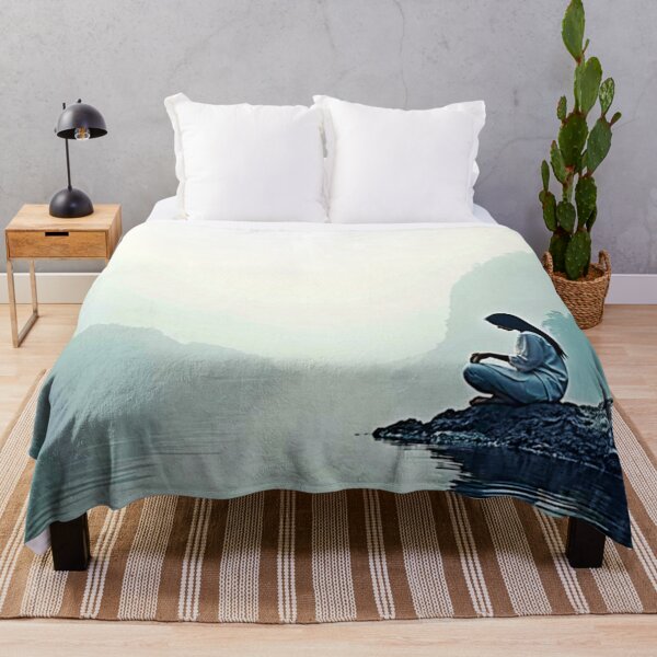 Item preview, Peaceful Waterside Meditation Design designed and sold by Health And Fitness Posts e-Store.