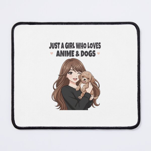Item preview, Just a Girl Who Loves Anime & Dogs | Teacup Poodle Lovers designed and sold by The Real Life Symphony.