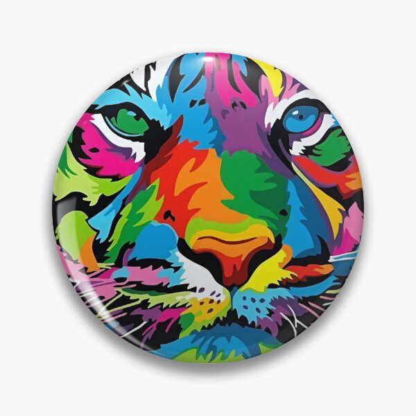 Item preview, Multi-colored Tiger designed and sold by JMC-Art74.