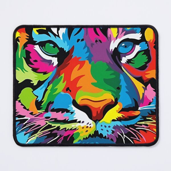 Item preview, Multi-colored Tiger designed and sold by JMC-Art74.