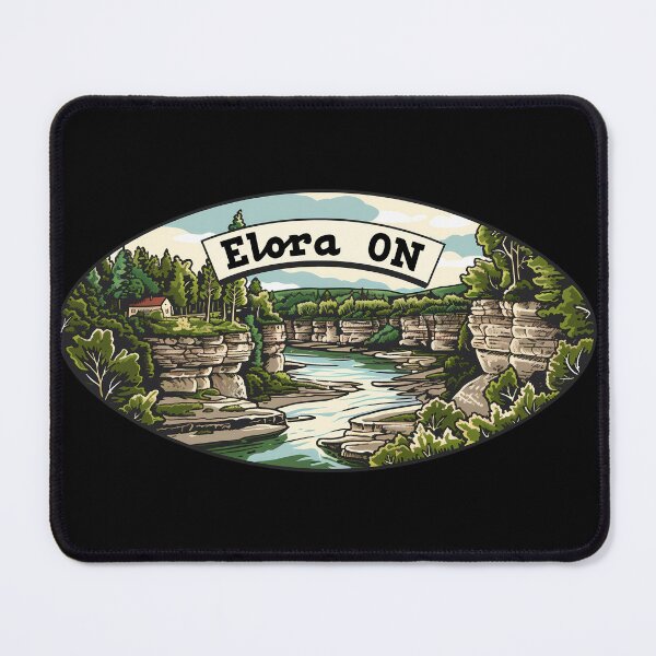 Item preview, Elora Ontario Gorge Travel, Elora ON River Badge, Elora Gorge Scenic Landscape designed and sold by meganohm.