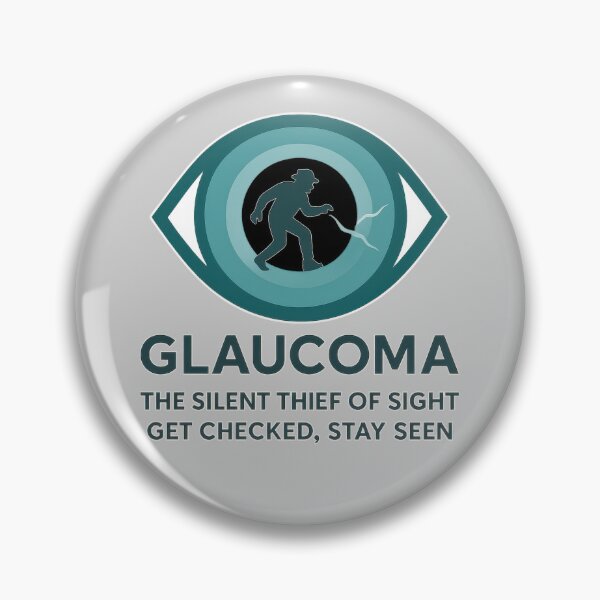 Item preview, Glaucoma: Silent Thief of Sight – Eye Health Awareness designed and sold by Eyepatch-Jacks.