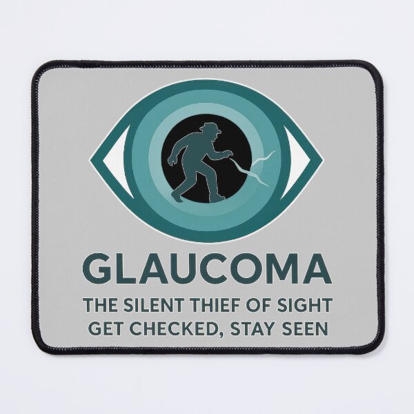 Item preview, Glaucoma: Silent Thief of Sight – Eye Health Awareness designed and sold by Eyepatch-Jacks.
