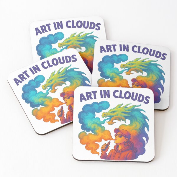 Item preview, Art in Clouds – Colorful Abstract Vapor Design designed and sold by House of Taste Vape Designs.