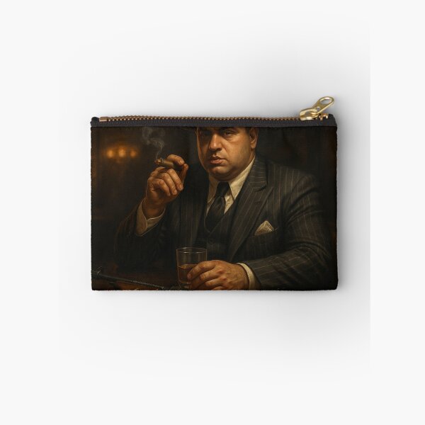 Item preview, Al Capone Inspired Mafia Boss – Vintage Gangster with Cigar and Tommy Gun designed and sold by DMSdesigns1.