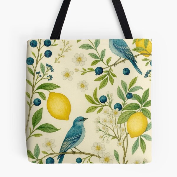 Item preview, Blue Birds & Lemon Grove designed and sold by Casivity.