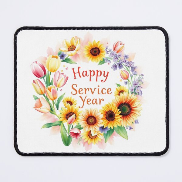 Item preview, Happy Service Year Sunflower Bouquet  designed and sold by IvaRenee.