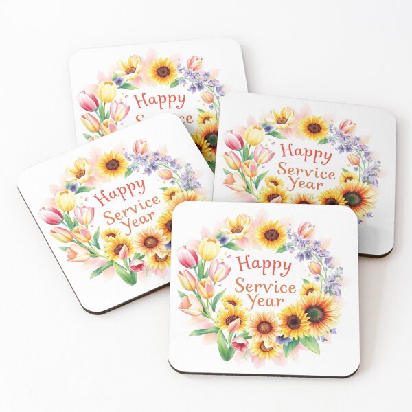 Item preview, Happy Service Year Sunflower Bouquet  designed and sold by IvaRenee.