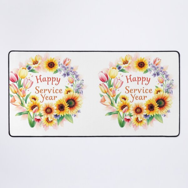 Item preview, Happy Service Year Sunflower Bouquet  designed and sold by IvaRenee.
