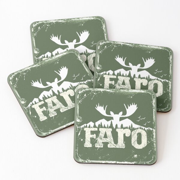 Item preview, Faro Yukon Moose Forest, Rustic Faro YK Nature, Yukon Territory Wildlife Art designed and sold by meganohm.