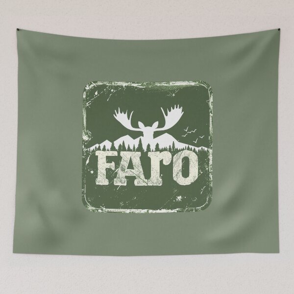Item preview, Faro Yukon Moose Forest, Rustic Faro YK Nature, Yukon Territory Wildlife Art designed and sold by meganohm.