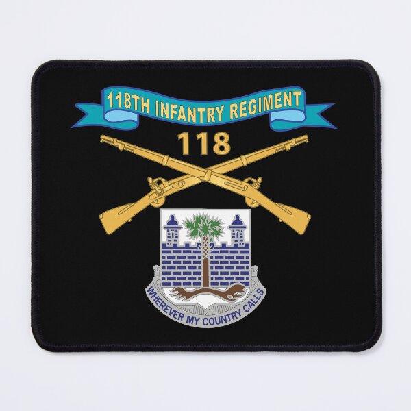 Item preview, Army - 118th Infantry Regiment w Ribbon - Br - DUI X 300 designed and sold by Military Insignia Products.
