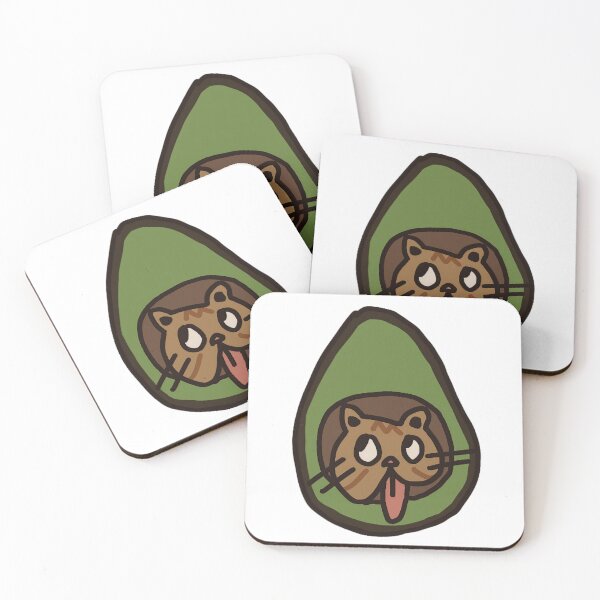 Item preview, Avocado Cat HEAD designed and sold by mikamultimedia.