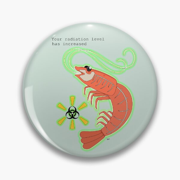 Item preview, Radiation Shrimp Sticker designed and sold by LittleRockArt.