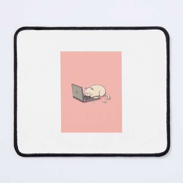 Item preview, Funny Kawaii Cat on Laptop designed and sold by mariaben33.