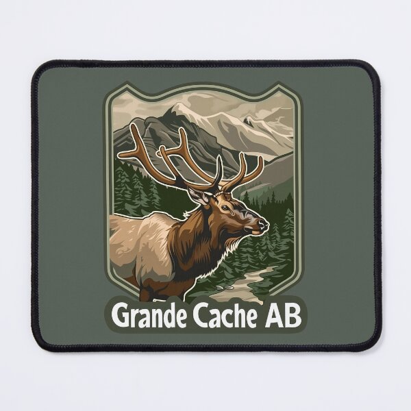 Item preview, Grande Cache Alberta Elk Badge, Grande Cache AB Wildlife, Canadian Rockies Nature designed and sold by meganohm.