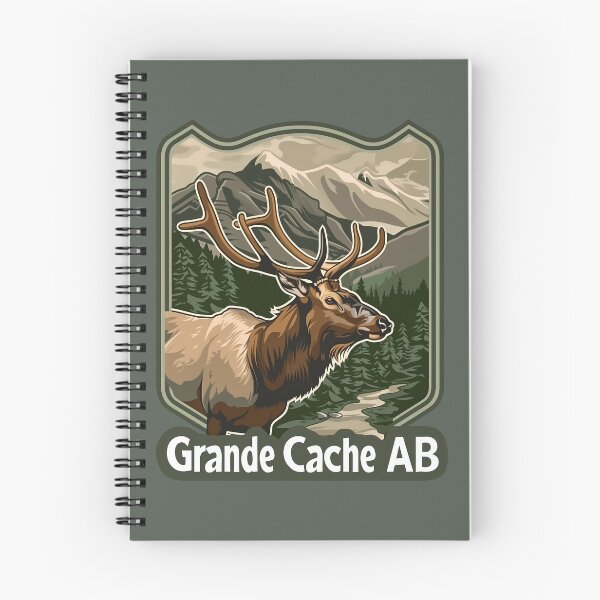 Aperçu de l'œuvre Insigne d'élan de Grande Cache (Alberta), faune de Grande Cache (Alberta), nature des Rocheuses canadiennes créée et vendue par meganohm.
