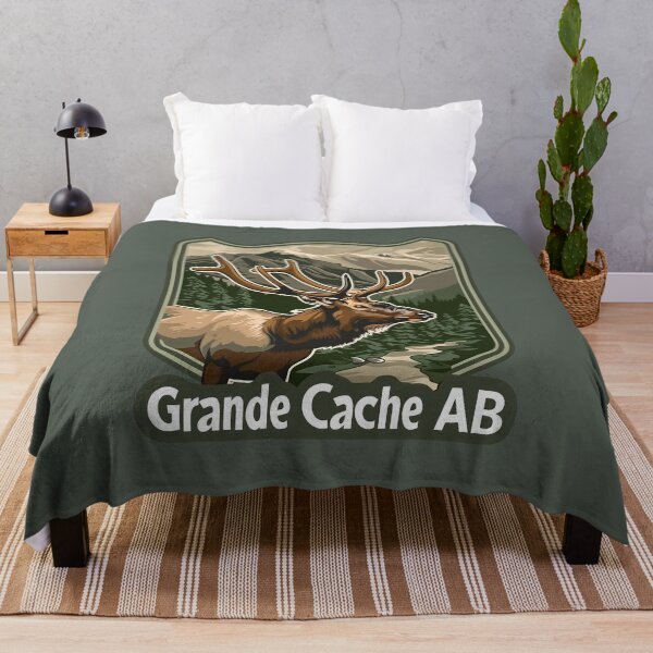 Item preview, Grande Cache Alberta Elk Badge, Grande Cache AB Wildlife, Canadian Rockies Nature designed and sold by meganohm.
