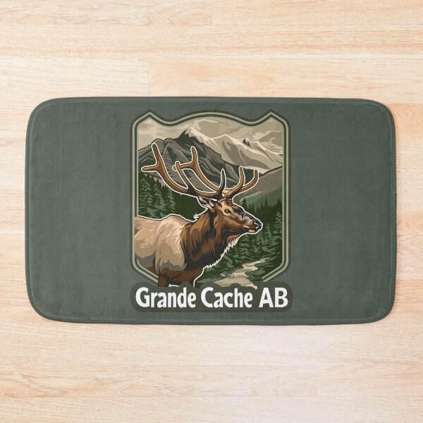 Item preview, Grande Cache Alberta Elk Badge, Grande Cache AB Wildlife, Canadian Rockies Nature designed and sold by meganohm.