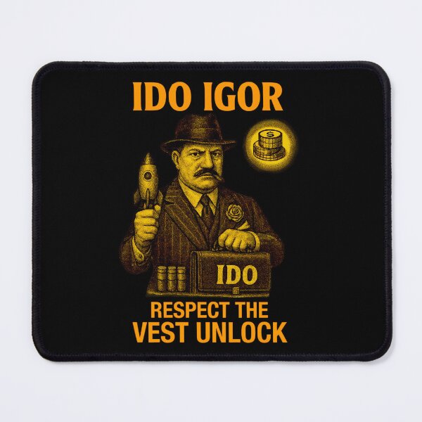 Item preview, "IDO Igor – Respect the Vest Unlock" | Crypto Launch Boss Design designed and sold by BitCrop.