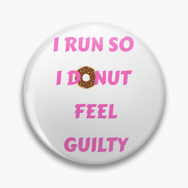 Item preview, I Run So I Donut Feel Guilty | Funny Running Donut Shirt designed and sold by GiggleDesign.