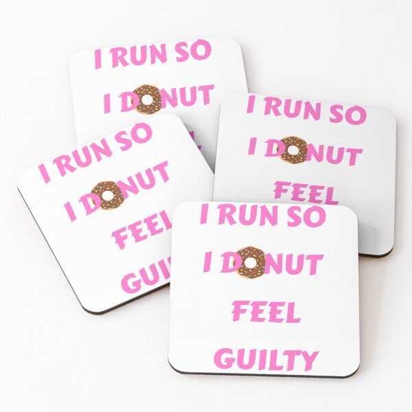 Item preview, I Run So I Donut Feel Guilty | Funny Running Donut Shirt designed and sold by GiggleDesign.