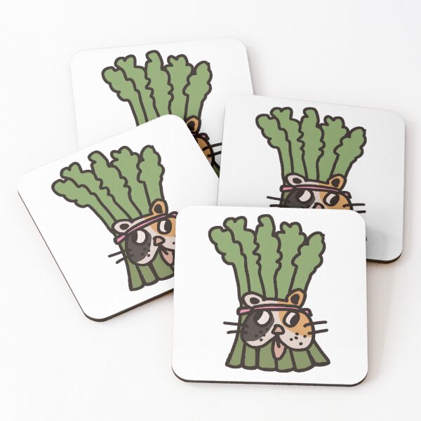 Item preview, Asparagus Cat HEAD designed and sold by mikamultimedia.