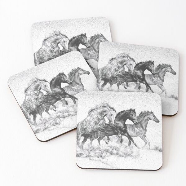 Item preview, Mustangs designed and sold by Cora Worthington Art.