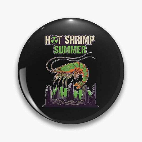 Item preview, Hot Shrimp Summer Funny Radioactive Seafood Humor designed and sold by elderberry.
