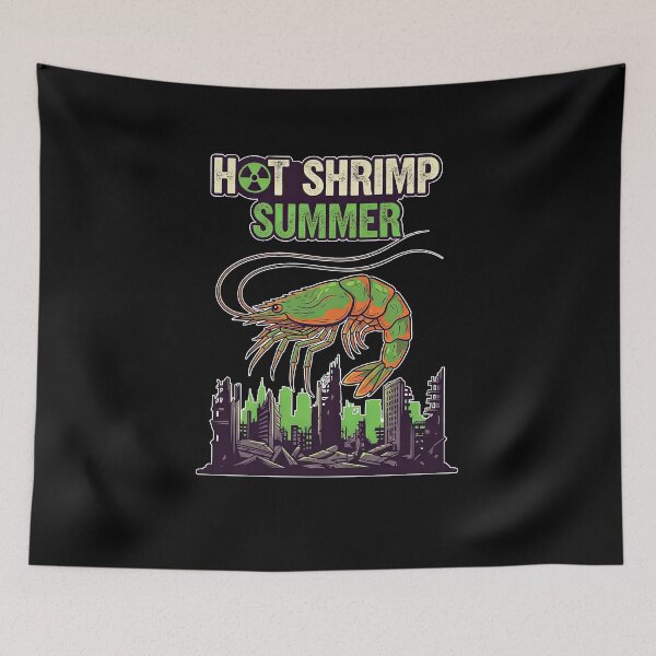 Item preview, Hot Shrimp Summer Funny Radioactive Seafood Humor designed and sold by elderberry.