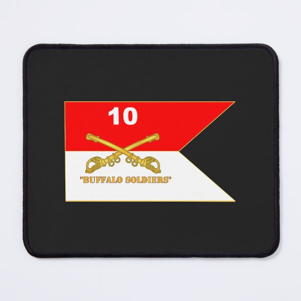 Item preview, Army - 10th Cavalry Regiment - Guidon w  Buffalo Soldiers Txt designed and sold by Military Insignia Products.