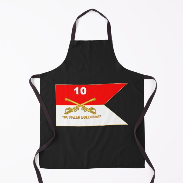 Item preview, Army - 10th Cavalry Regiment - Guidon w Buffalo Soldiers Txt designed and sold by Military Insignia Products.