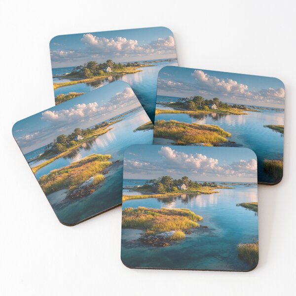 Item preview, Cape Cod Coastal Sunset with Marshes and Calm Waters designed and sold by daila70.