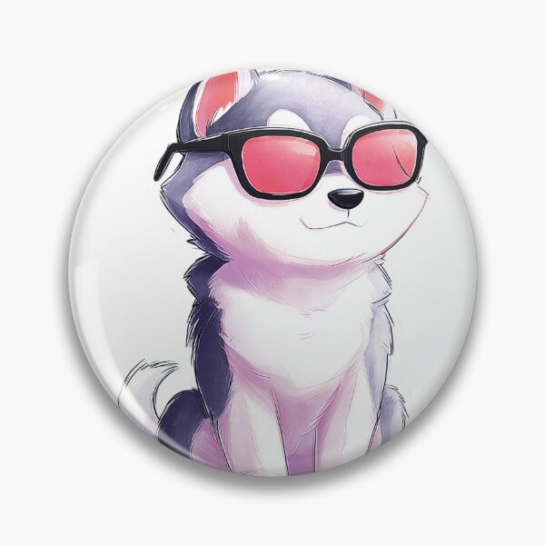 Item preview, Cool Husky Puppy Sticker designed and sold by Hartfield Press.