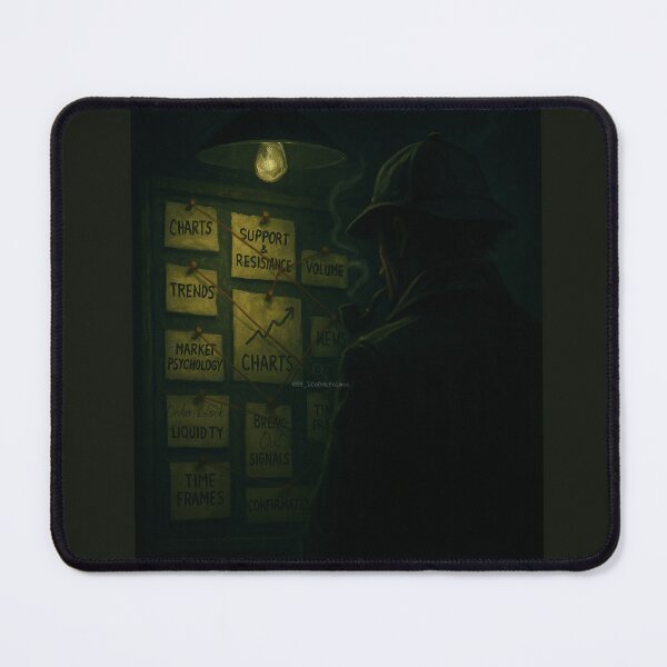 Item preview, Trading Detective at Work – S.H. Lock Market Mystery Illustration designed and sold by Jennah.