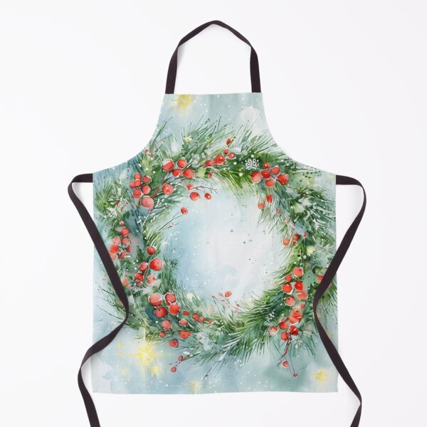 Item preview, Christmas watercolor wreath  designed and sold by Monika Howarth.
