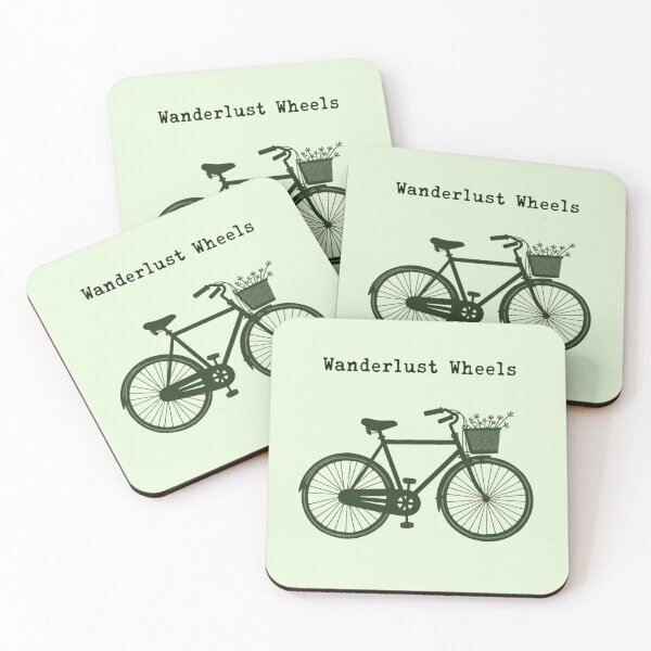 Item preview, Wanderlust Wheels Vintage Bicycle with Flowers Design designed and sold by NewAspect.