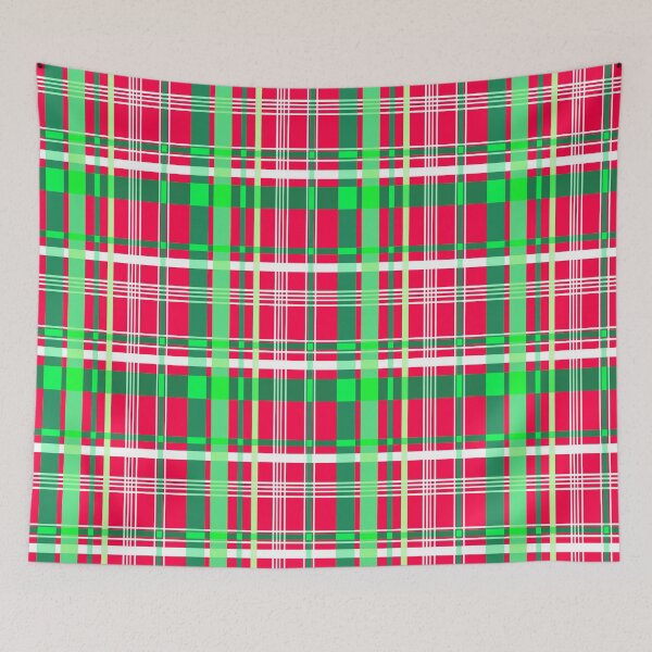 Item preview, Christmas Stripe Plaid Seamless Repeat designed and sold by Sharon Schwalbe.