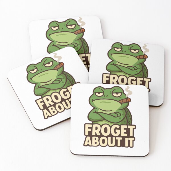 Item preview, Funny Frog Meme – Mafia “Froget About It” Cartoon Design designed and sold by DMSdesigns1.