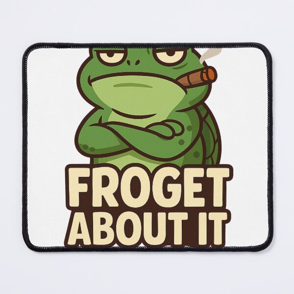 Item preview, Funny Frog Meme – Mafia “Froget About It” Cartoon Design designed and sold by DMSdesigns1.