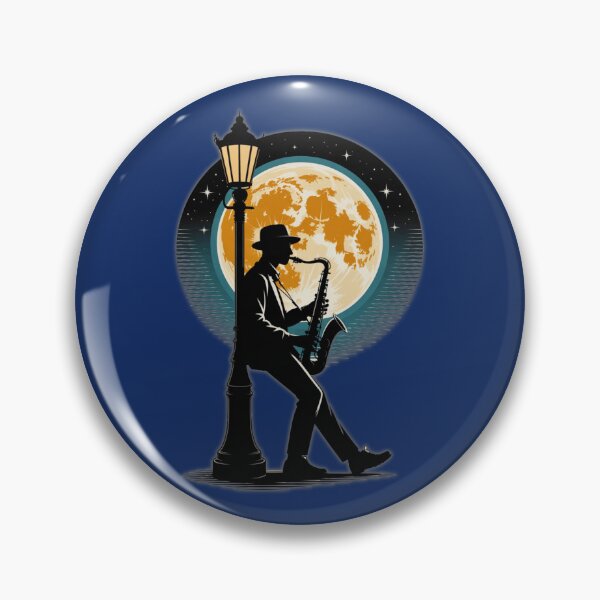 Item preview, Playing the sax under the moonlight.  designed and sold by PrestonSquires.