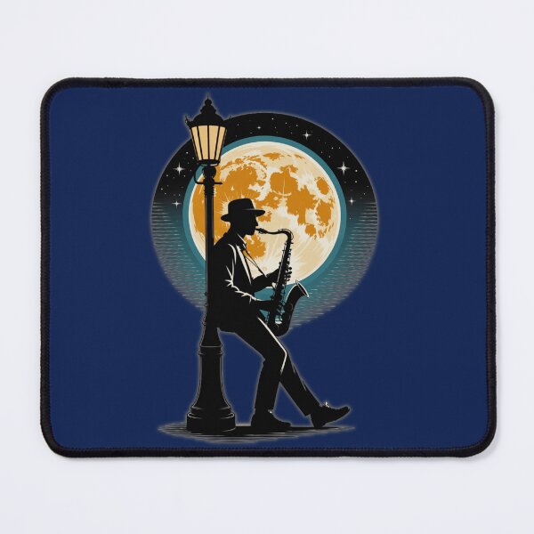 Item preview, Playing the sax under the moonlight. designed and sold by PrestonSquires.