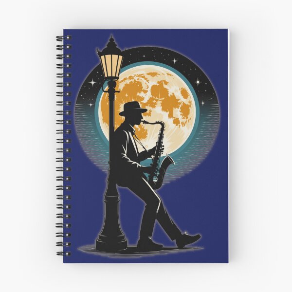 Item preview, Playing the sax under the moonlight.  designed and sold by PrestonSquires.