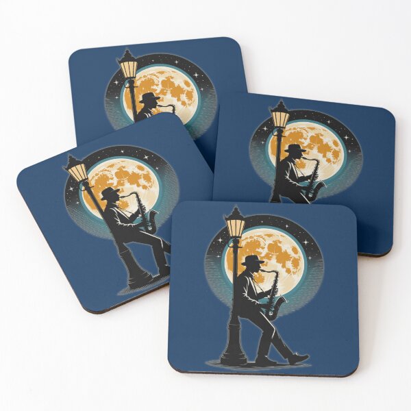 Item preview, Playing the sax under the moonlight.  designed and sold by PrestonSquires.
