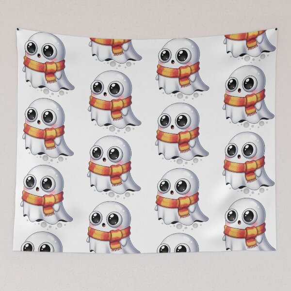Item preview, Autumn Ghost | Cozy, Whimsical, and Spookily Seasonal Halloween Graphic designed and sold by Tw1nsAIArt.