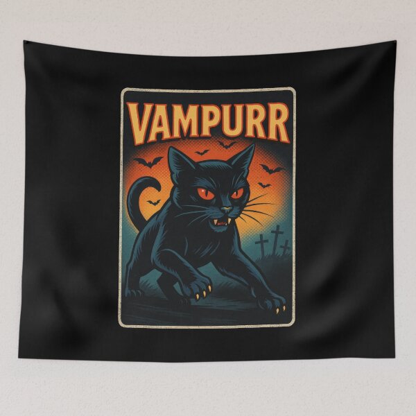 Item preview, Vampurr Feline Vampire Cat designed and sold by Enea Kelo.