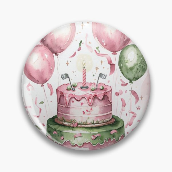 Item preview, Watercolor Girl Golfer 1st Birthday Golf Theme designed and sold by Artbymonika.
