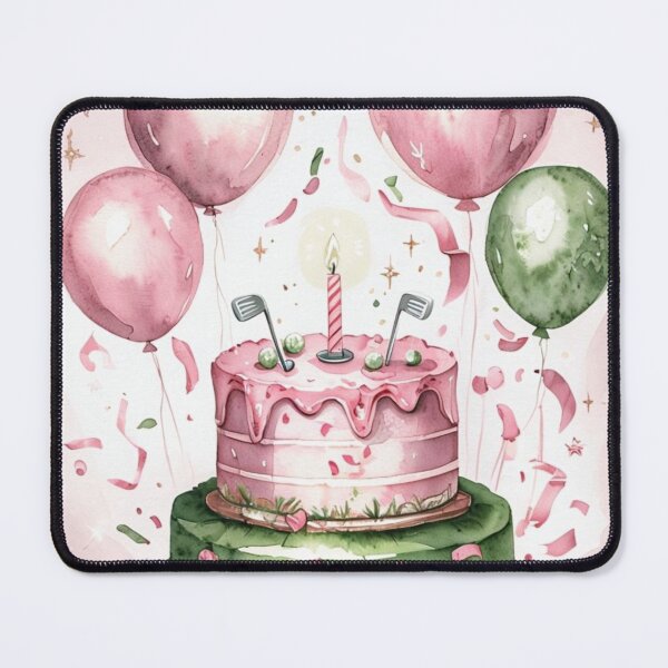 Item preview, Watercolor Girl Golfer 1st Birthday Golf Theme designed and sold by Monika Howarth.
