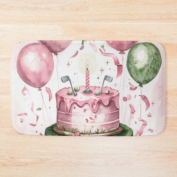 Item preview, Watercolor Girl Golfer 1st Birthday Golf Theme designed and sold by Artbymonika.